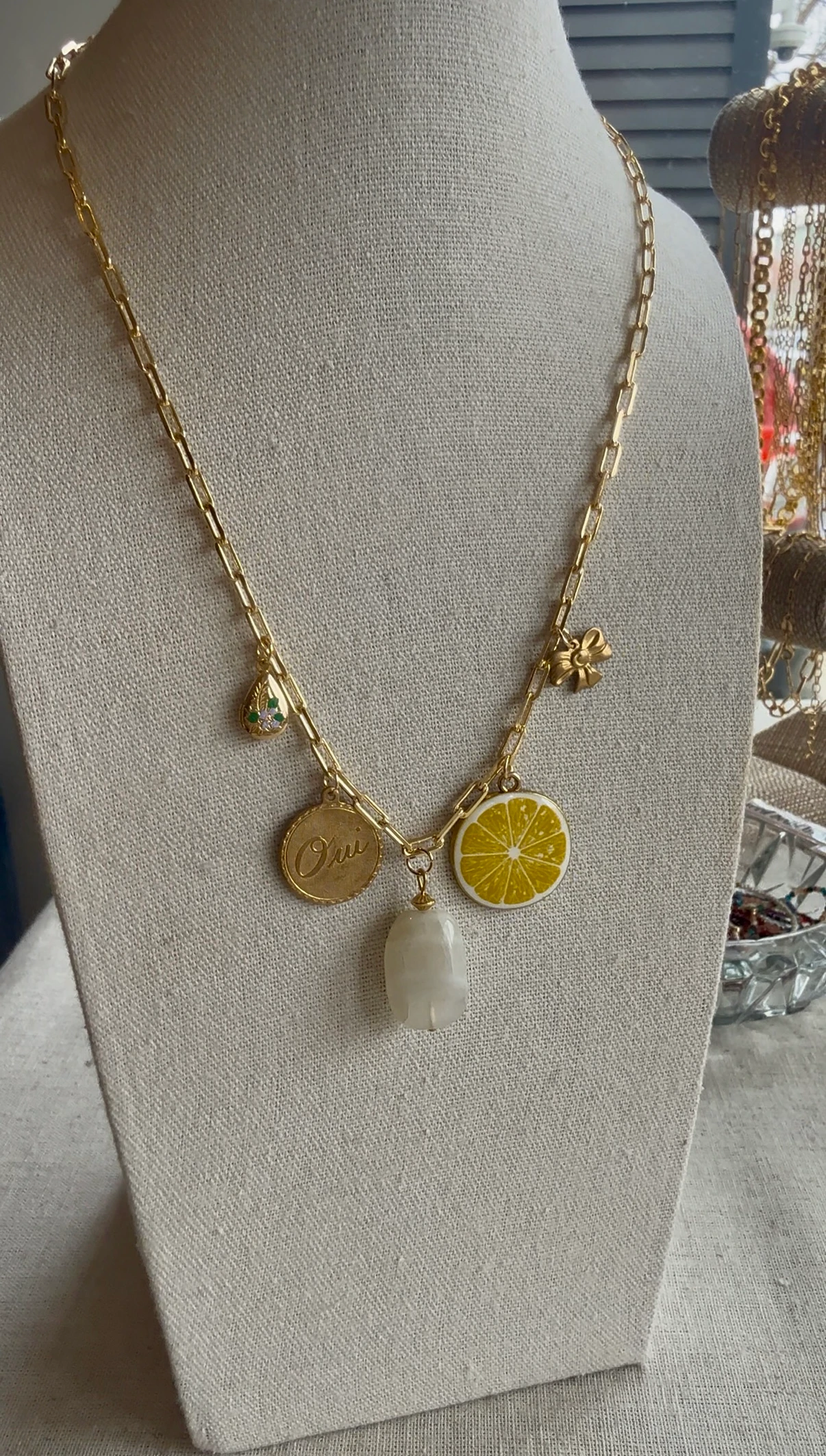 Charm necklace created at NAVA Providence