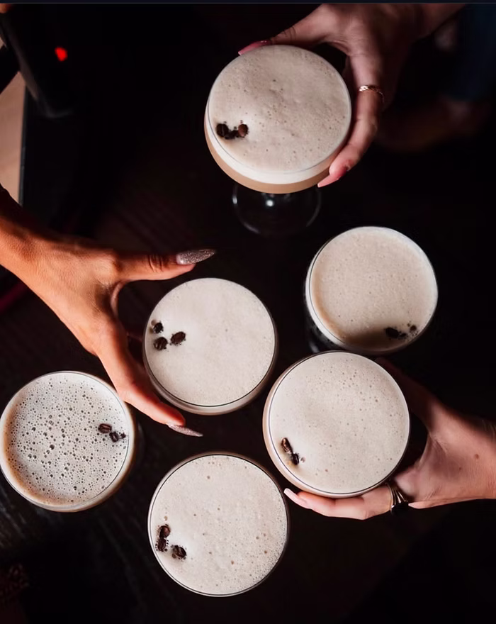 Espresso martinis from Wally's Wieners in Newport RI